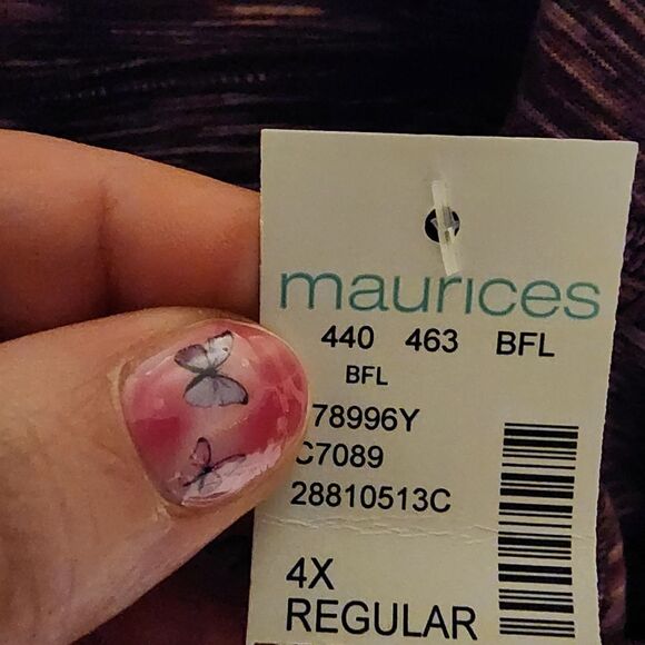 4X Plussize Super High Rise Red Space Dye Pocket Luxe Legging Stretch Activewear - Picture 5 of 8